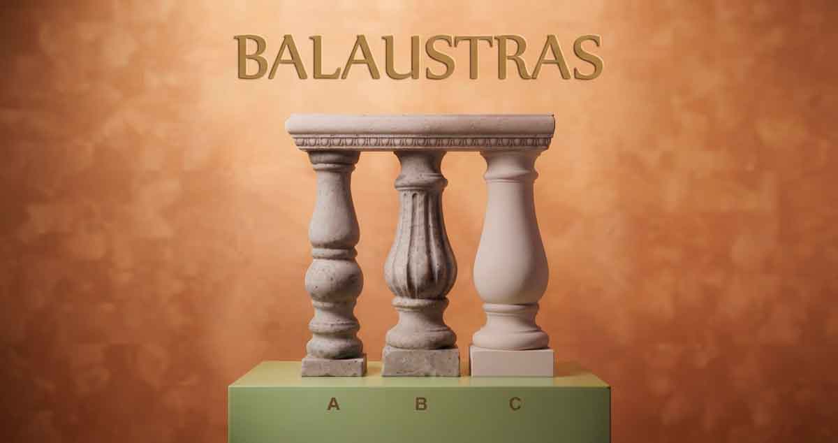 Balaustras de Concreto Aureo - Colección de diseños